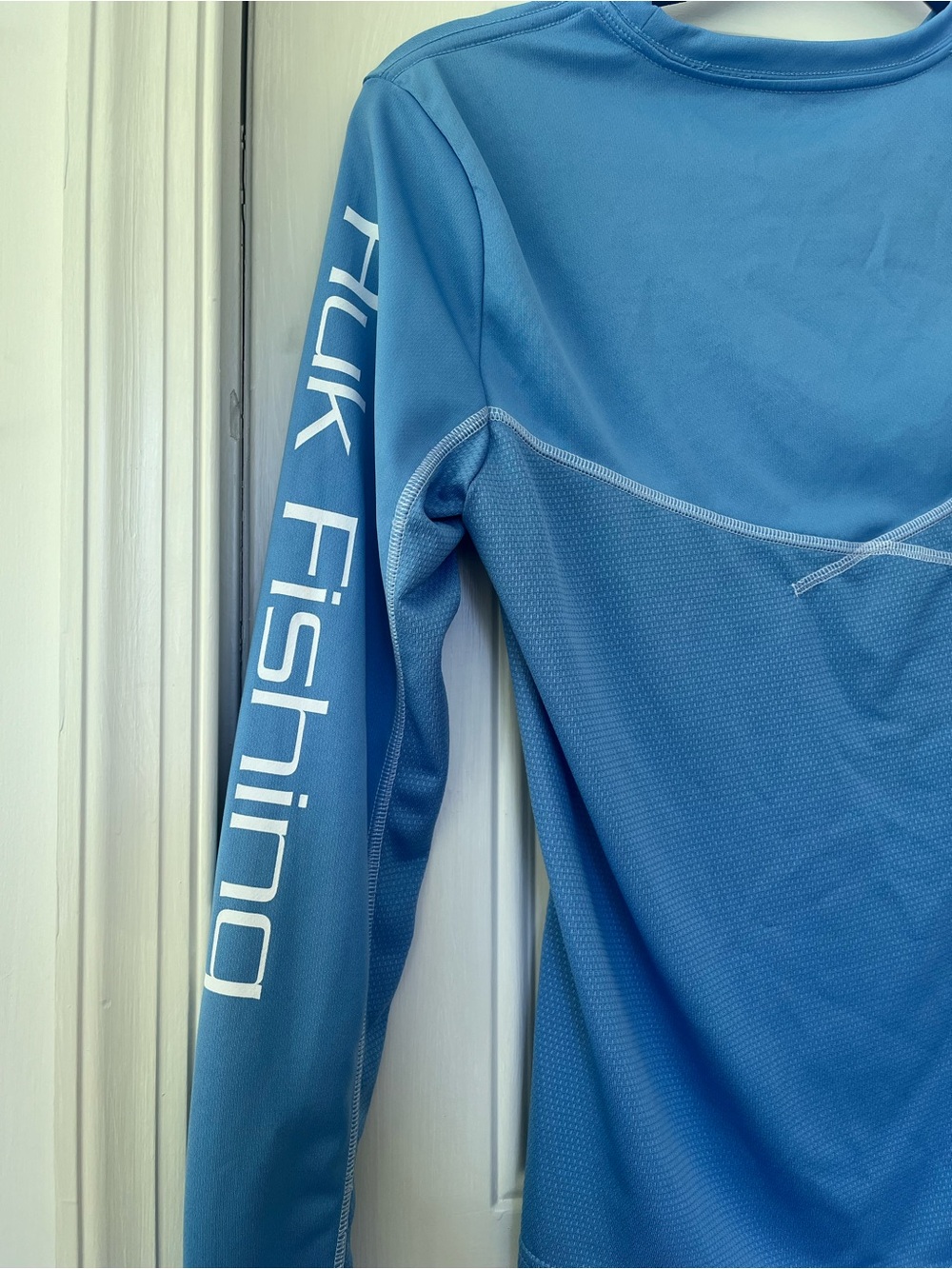 Huk Small Women's Long Sleeve‎ Performance Top - Light Blue Fishing Sportswear - Picture 2 of 5